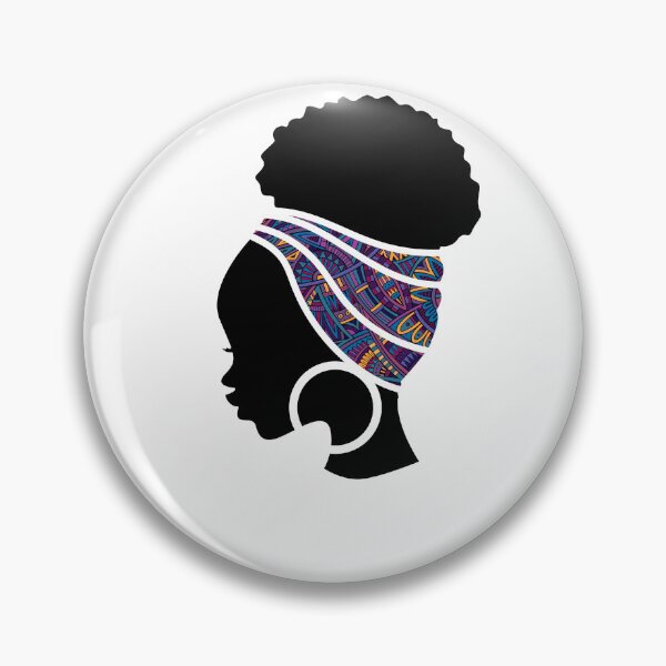Item preview, Afro Woman with African Patten, Black History  designed and sold by Logiamerch.