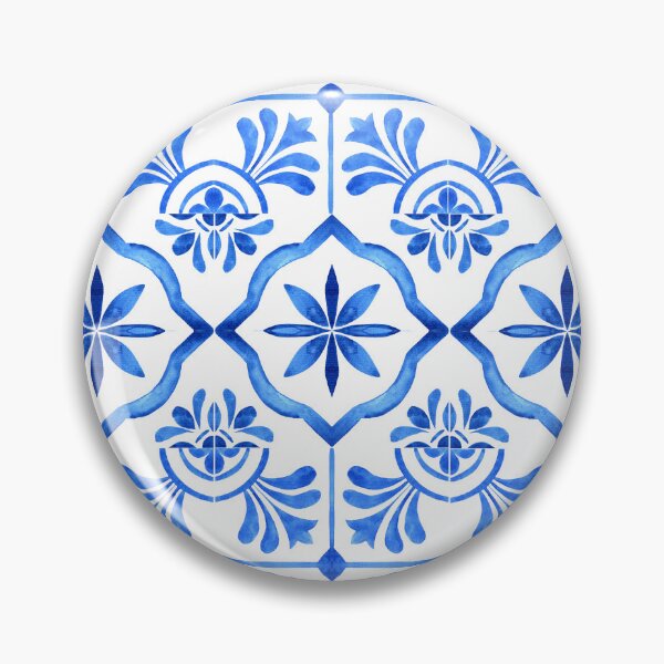 Item preview, Blue and White Ceramic Pattern designed and sold by Inspirely.