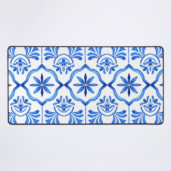 Item preview, Blue and White Ceramic Pattern designed and sold by Inspirely.