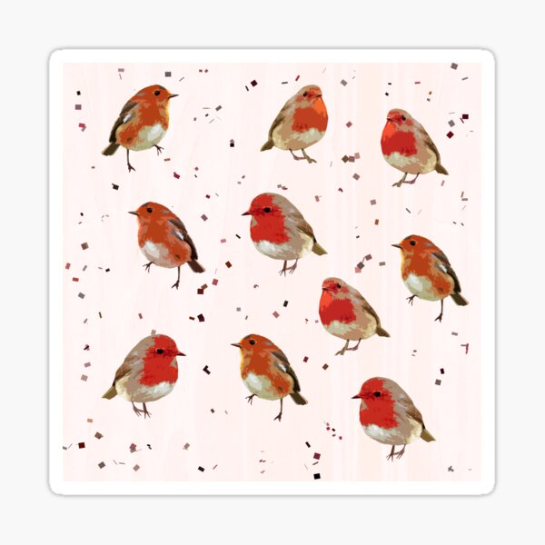 That red,red Robin Sticker