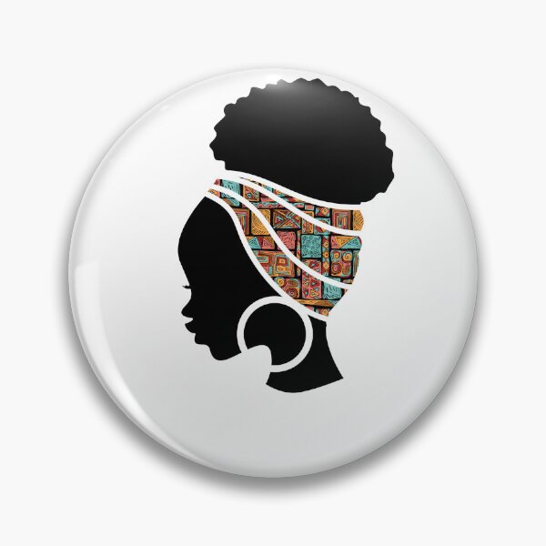 Item preview, Afro Woman with African Patten, Black History  designed and sold by Logiamerch.