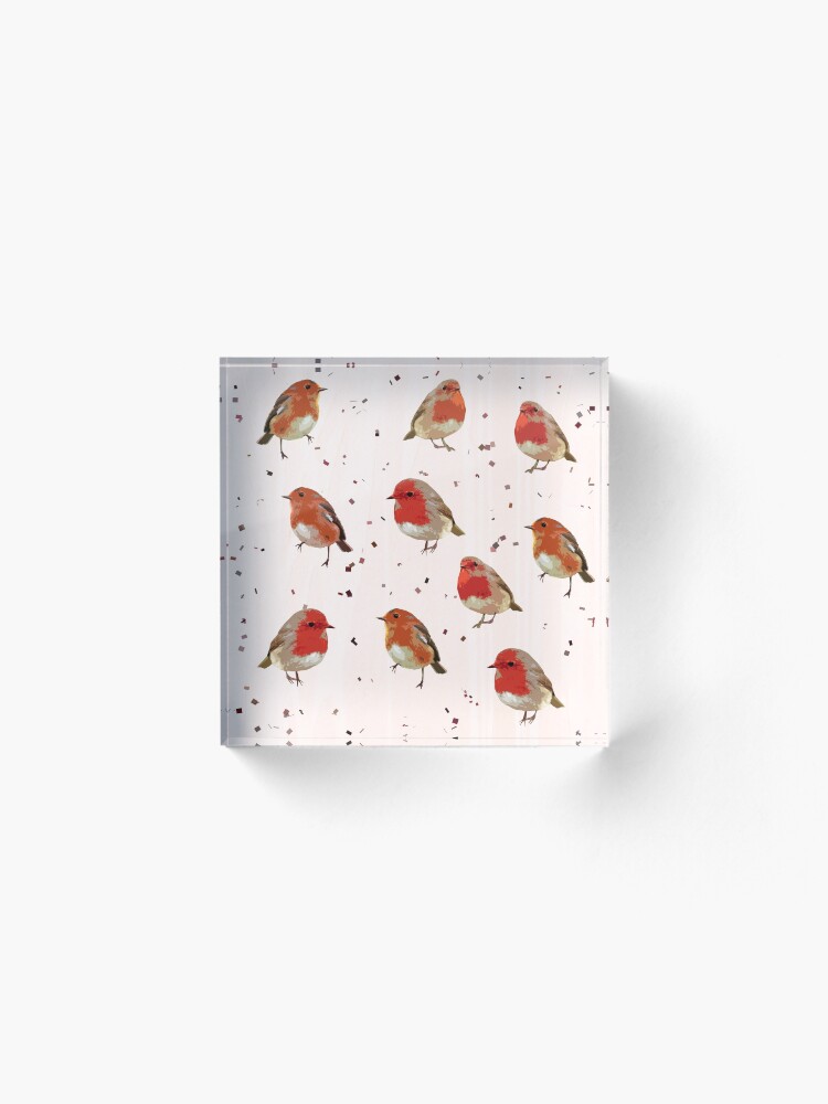 Alternate view of That red,red Robin Acrylic Block