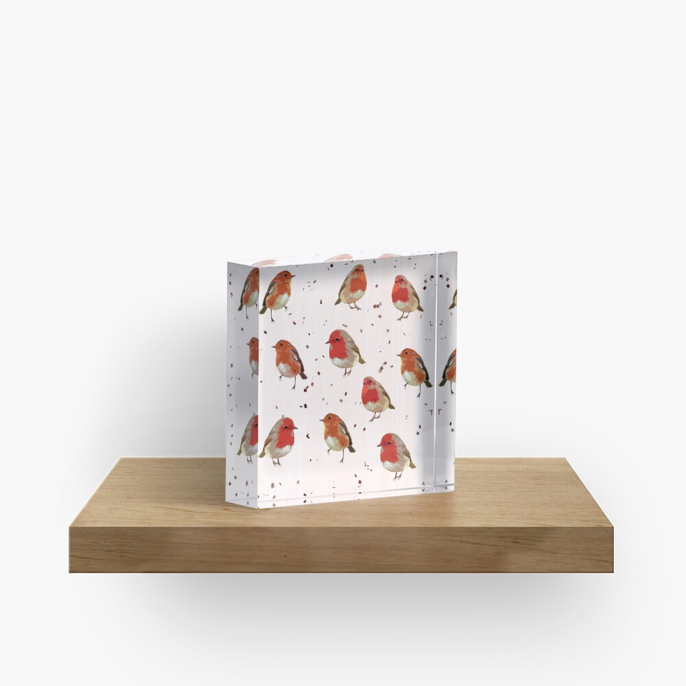 That red,red Robin Acrylic Block