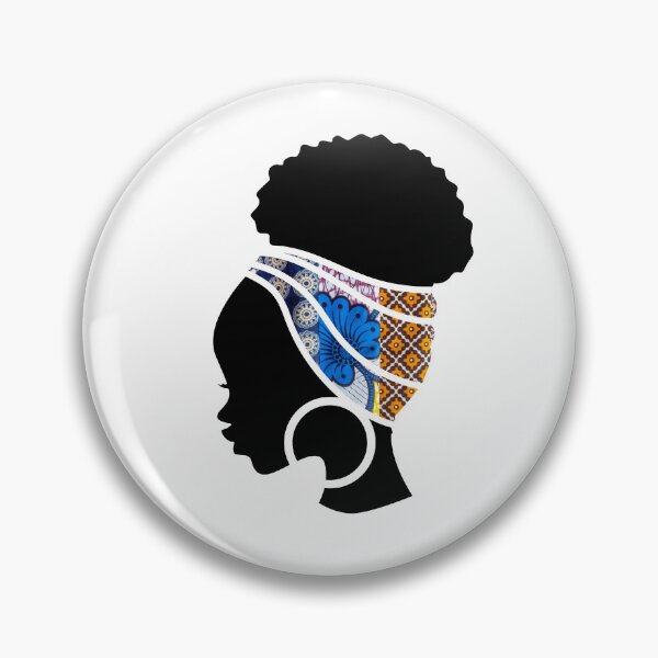 Item preview, Afro Woman with African Patten, Black History  designed and sold by Logiamerch.