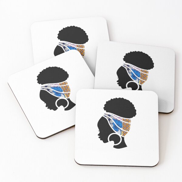 Item preview, Afro Woman with African Patten, Black History  designed and sold by Logiamerch.