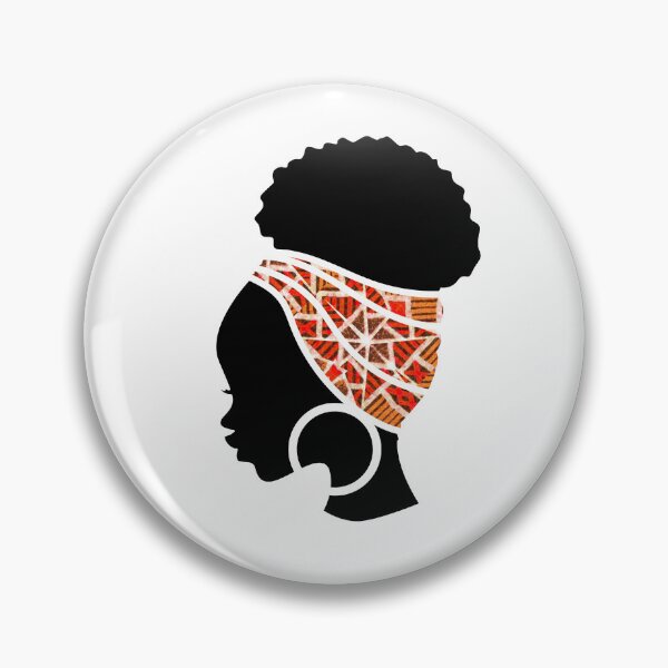 Item preview, Afro Woman with African Patten, Black History  designed and sold by Logiamerch.