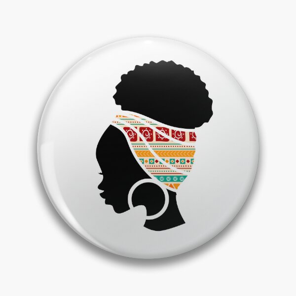 Item preview, Afro Woman with African Patten, Black History  designed and sold by Logiamerch.