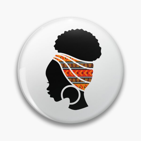 Item preview, Afro Woman with African Patten, Black History  designed and sold by Logiamerch.