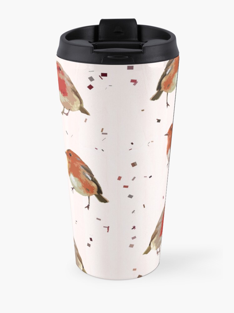 Alternate view of That red,red Robin Travel Coffee Mug