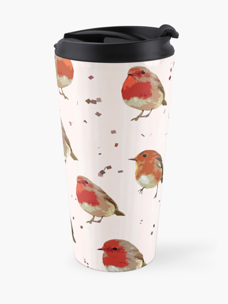 Alternate view of That red,red Robin  Travel Coffee Mug