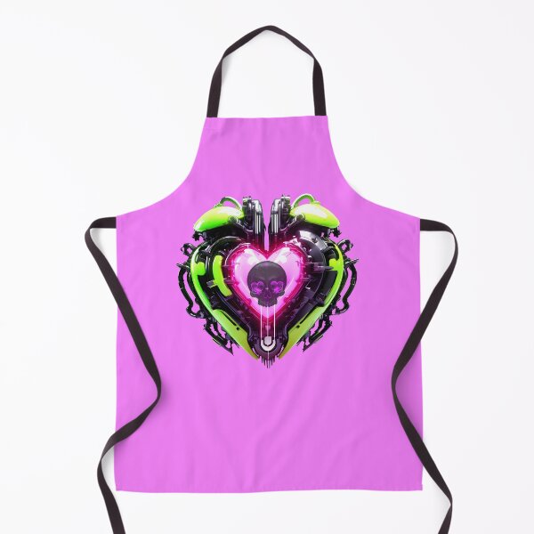 Item preview, Green Bionic Heart & Black Skull designed and sold by Rogue Wizard.