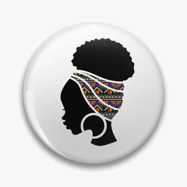 Item preview, Afro Woman with African Patten, Black History  designed and sold by Logiamerch.
