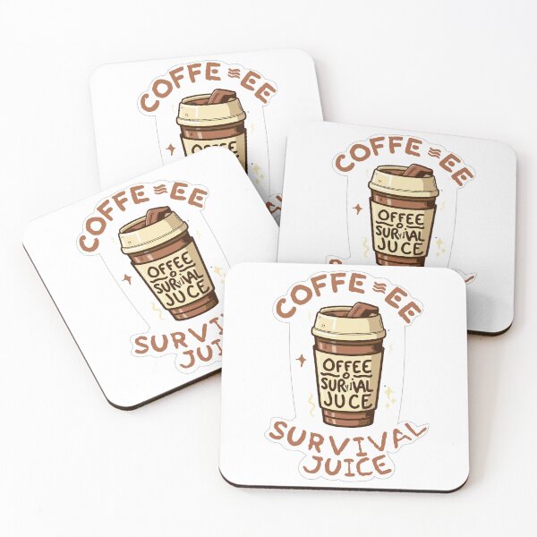 Item preview, Coffee Survival Juice Sticker Clip Art designed and sold by NArtdesigns.