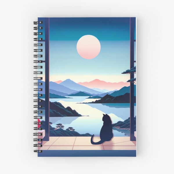 Item preview, Moonlit Serenity: A Cat with a View designed and sold by Sanctum Icons.