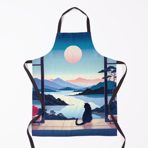Item preview, Moonlit Serenity: A Cat with a View designed and sold by Sanctum Icons.