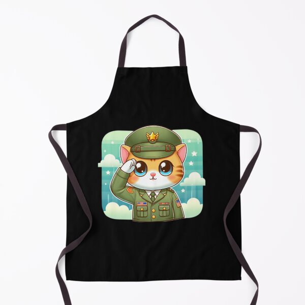 Item preview, Cute Soldier Cat, Kawaii Soldier Cat, Cat Clipart designed and sold by SnuggleSafari.