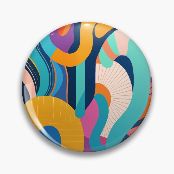 Item preview, Colorful Retro Inspired Squiggly Line designed and sold by Tamas Das.