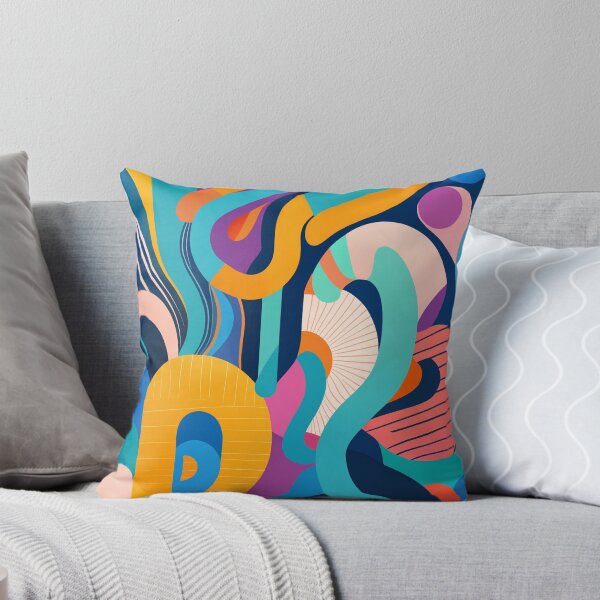 Item preview, Colorful Retro Inspired Squiggly Line designed and sold by Tamas Das.