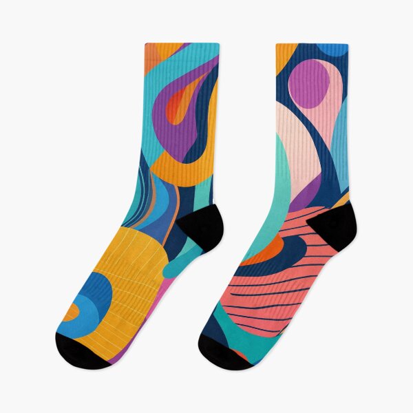 Item preview, Colorful Retro Inspired Squiggly Line designed and sold by Tamas Das.