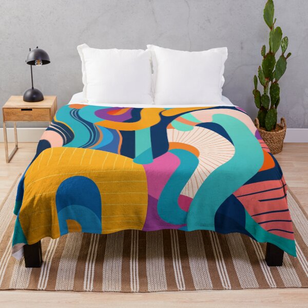 Item preview, Colorful Retro Inspired Squiggly Line designed and sold by Tamas Das.