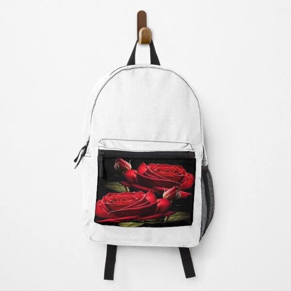 Item preview, Bright Red Roses on Black Background?? designed and sold by TroviTutto.