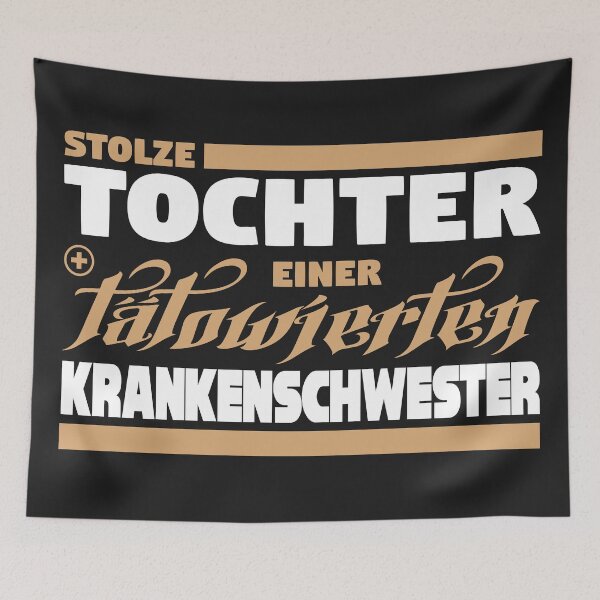 Item preview, Stolze Tochter einer tätowierten Krankenschwester. Geschenkidee. designed and sold by silentcolors.