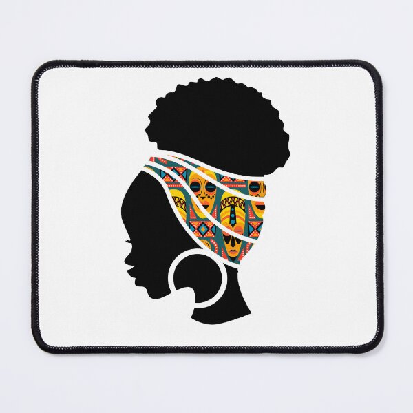 Item preview, Afro Woman with African Patten, Black History  designed and sold by Logiamerch.