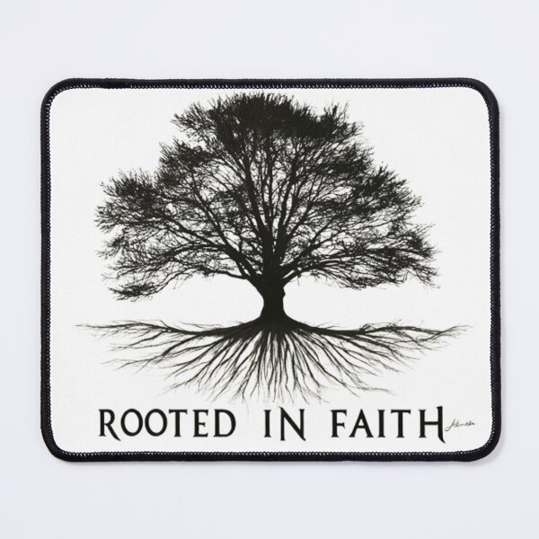 Item preview, "Rooted in faith Bible Verse.colossians 2: 6-7.. designed and sold by ChristianArt6.