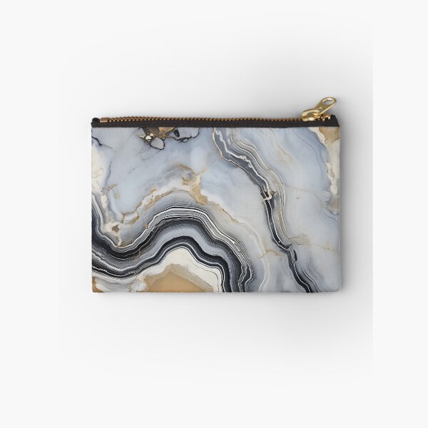 Item preview, Abstract Art Grey Beige Agate Design Nature Print  designed and sold by fluffstuffgifts.