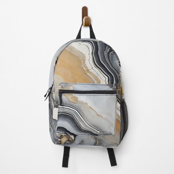 Item preview, Abstract Art Grey Beige Agate Design Nature Print  designed and sold by fluffstuffgifts.