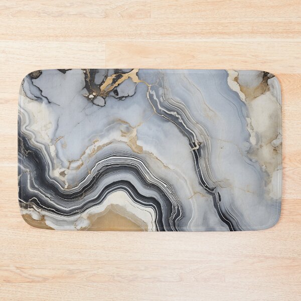 Item preview, Abstract Art Grey Beige Agate Design Nature Print  designed and sold by fluffstuffgifts.