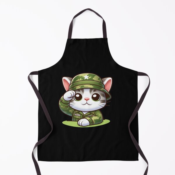 Item preview, Cute Soldier Cat, Kawaii Soldier Cat, Cat Clipart designed and sold by SnuggleSafari.