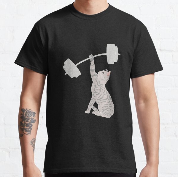 Cat Deadlift T Shirts for Sale Redbubble