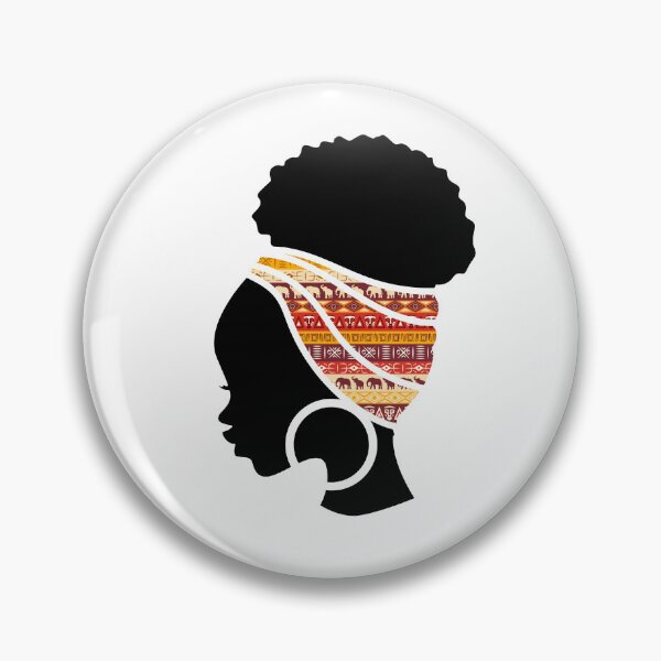Item preview, Afro Woman with African Patten, Black History  designed and sold by Logiamerch.