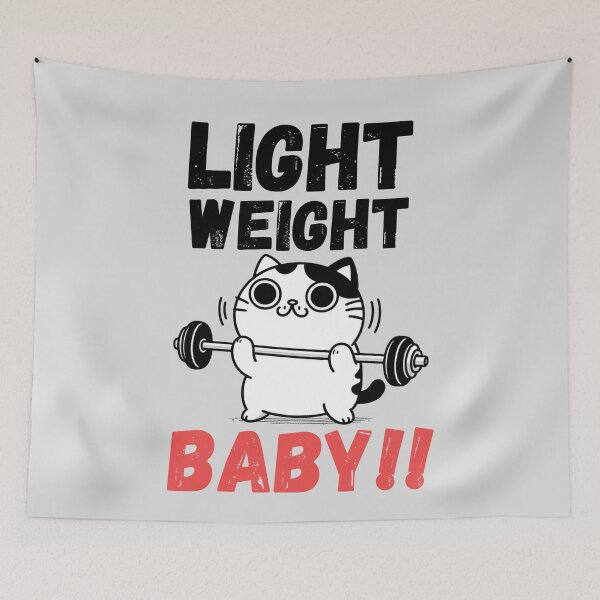 Item preview, Light Weight Baby Gym Cats Powerlifting designed and sold by VerveVerseBoo.
