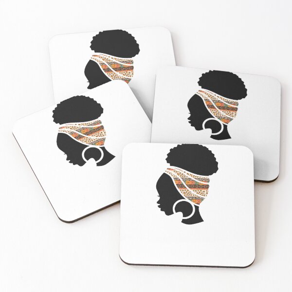 Item preview, Afro Woman with African Patten Symbols, Black History  designed and sold by Logiamerch.