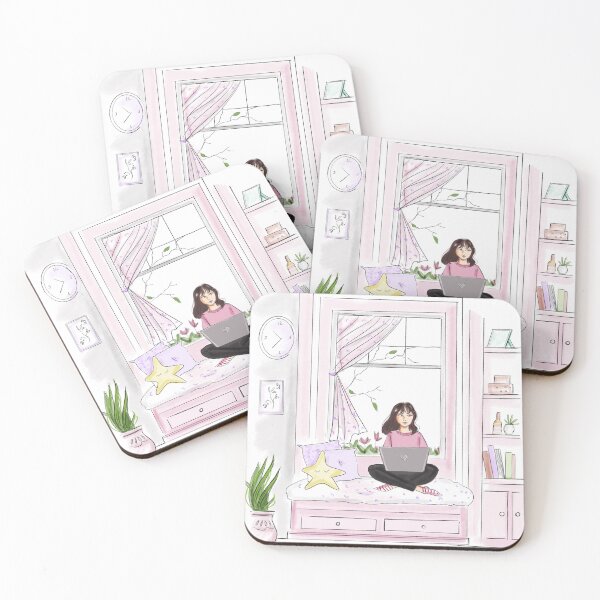 Item preview, Girly pink, fashion sketch, fashion illustration,  designed and sold by Meghaillustrat.