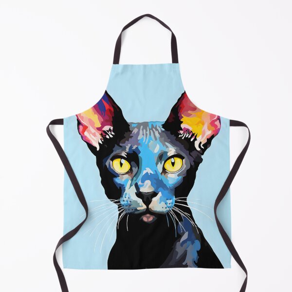 Item preview, devon rex cat portrait. animal colorful. Animal throw pillow. designed and sold by formform.