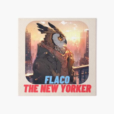 Artikel-Vorschau von Flaco der New Yorker (transparenter Hintergrund), designt und verkauft von Mecha Brave Studio.