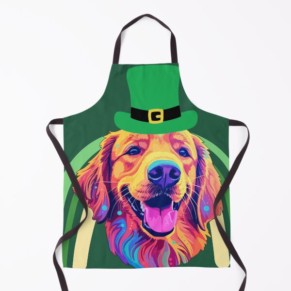 Item preview, St. Patricks day golden retriever  designed and sold by Vilemo.