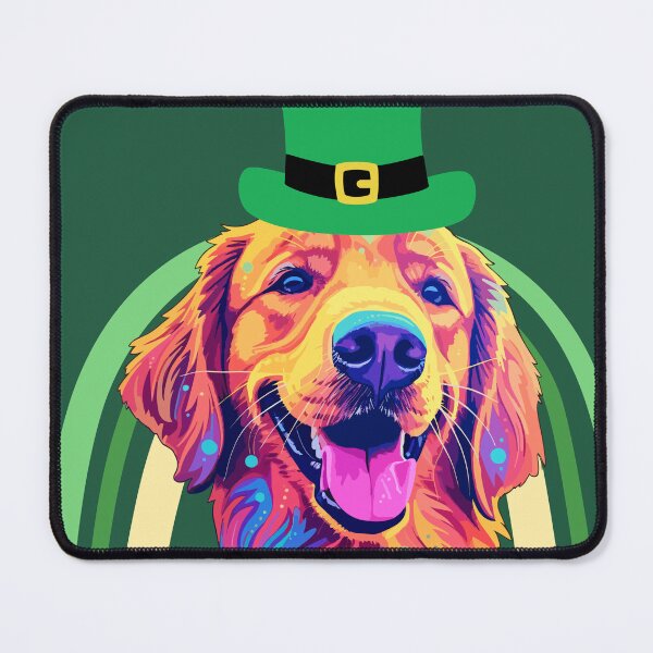 Item preview, St. Patricks day golden retriever  designed and sold by Vilemo.