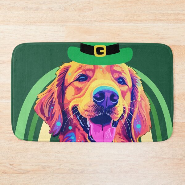 Item preview, St. Patricks day golden retriever  designed and sold by Vilemo.