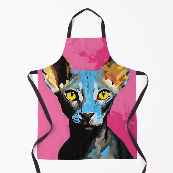 Item preview, devon rex cat portrait. animal colorful. Animal throw pillow. designed and sold by formform.