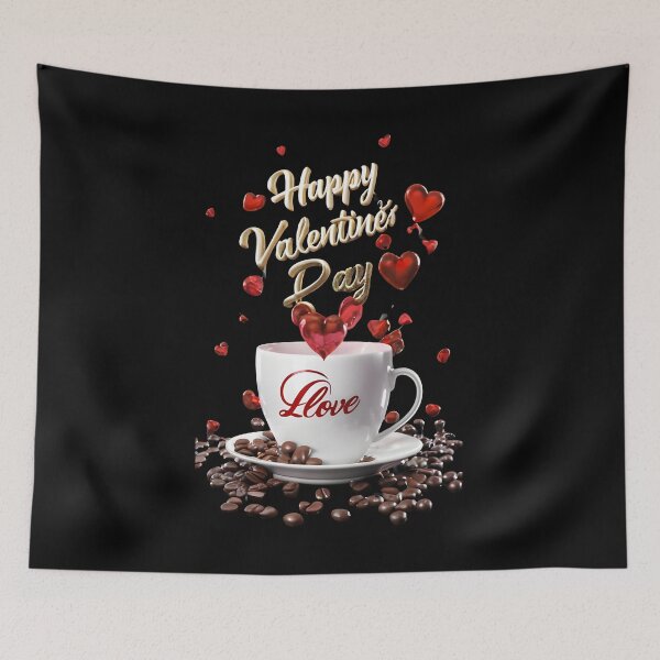 Item preview, Happy Valentine's Day Love lovely special morning with true love and fresh coffee designed and sold by Jt41.