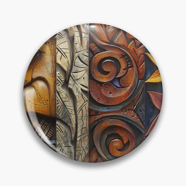 Item preview, Tonga Tapa Samoan Hawaiian Wood Tribal Pattern designed and sold by GrinGalore.