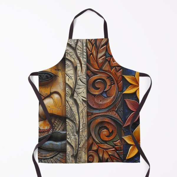 Item preview, Tonga Tapa Samoan Hawaiian Wood Tribal Pattern designed and sold by GrinGalore.