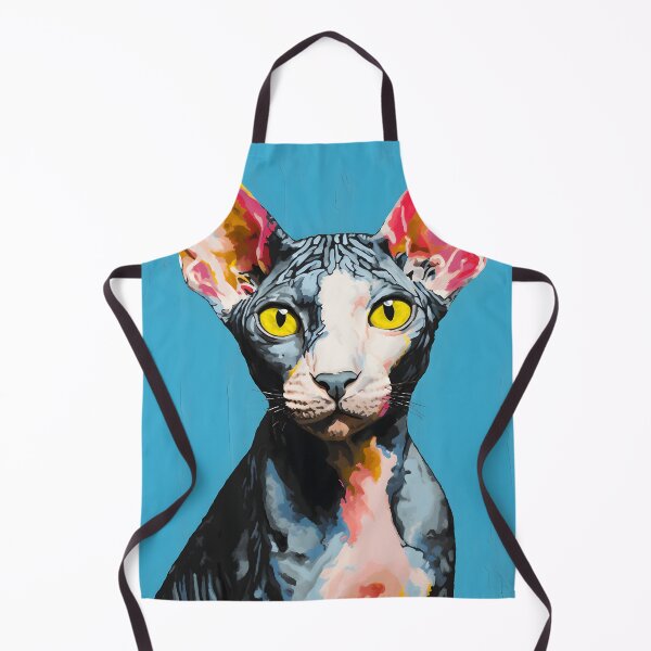 Item preview, devon rex cat portrait. animal colorful. Animal throw pillow. designed and sold by formform.