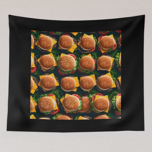 Item preview, Burger Bonanza: A Hundredfold of Happiness designed and sold by LuxProCoolShirt.