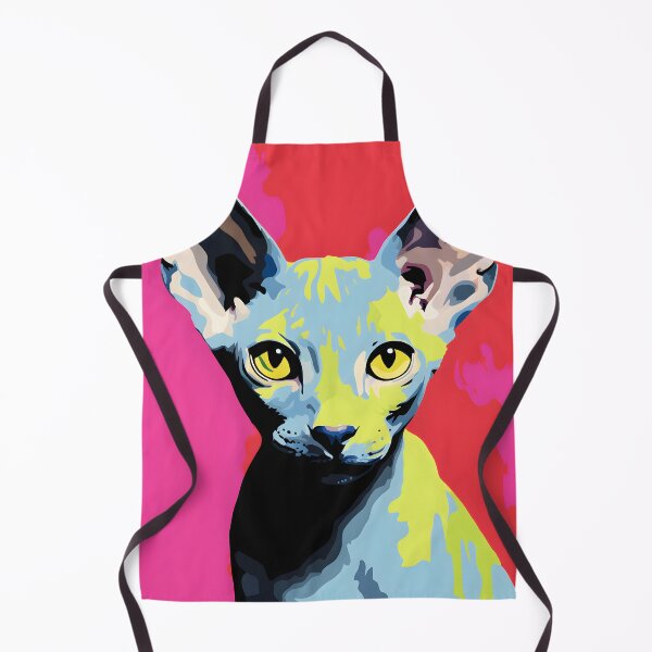 Item preview, devon rex cat portrait. animal colorful. Animal throw pillow. designed and sold by formform.