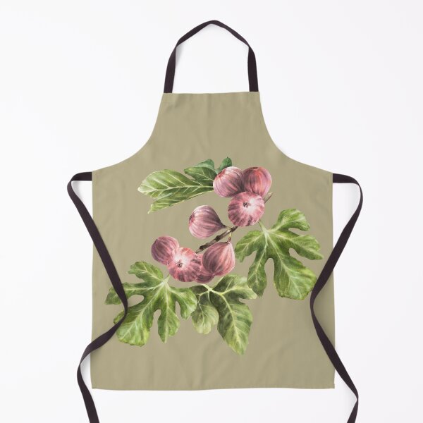 Item preview, Ripe purple fig fruit and leaves sticker hand-drawn watercolor designed and sold by BartolArt.